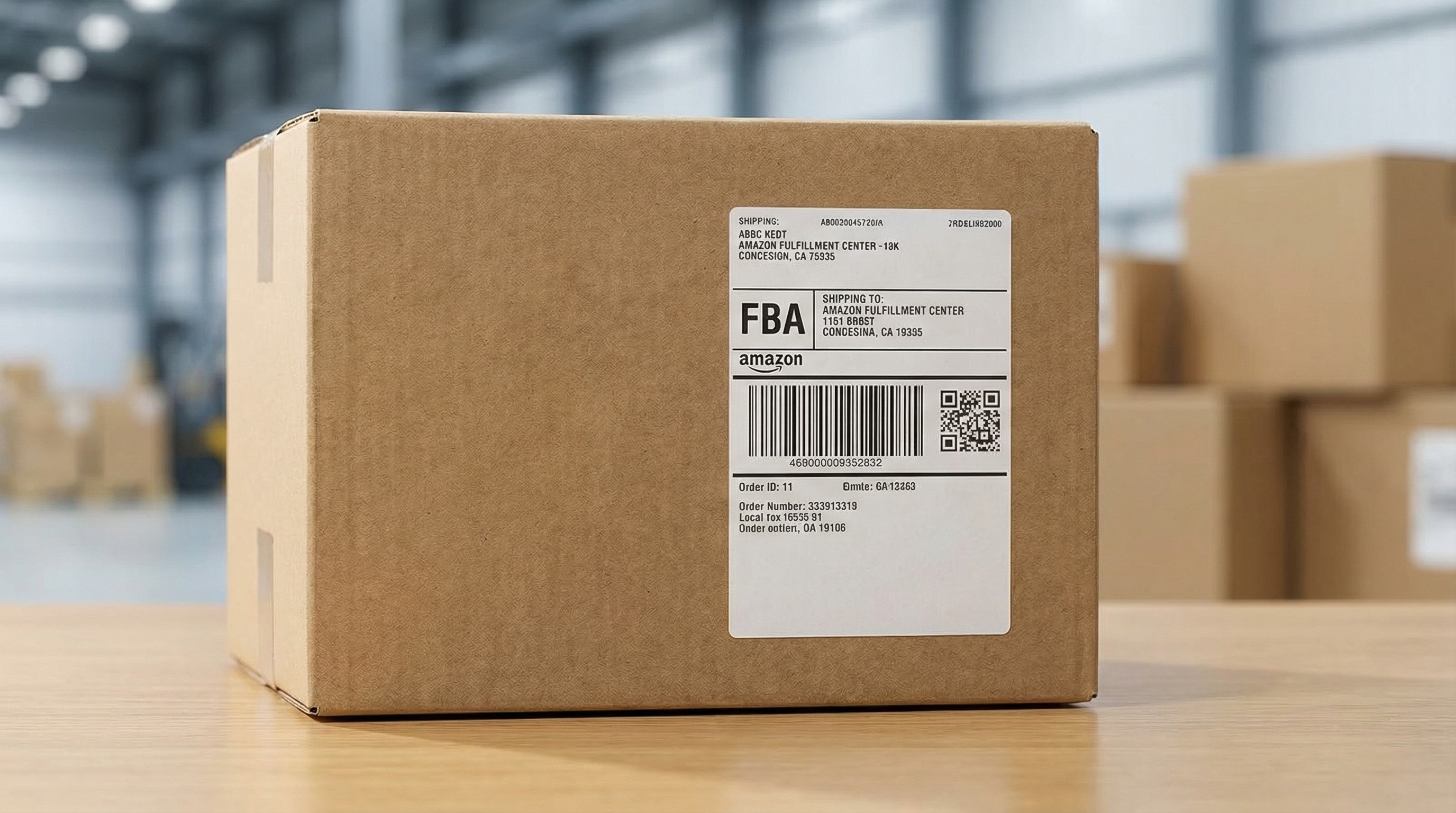 Amazon FBA直送用のラベル貼付作業