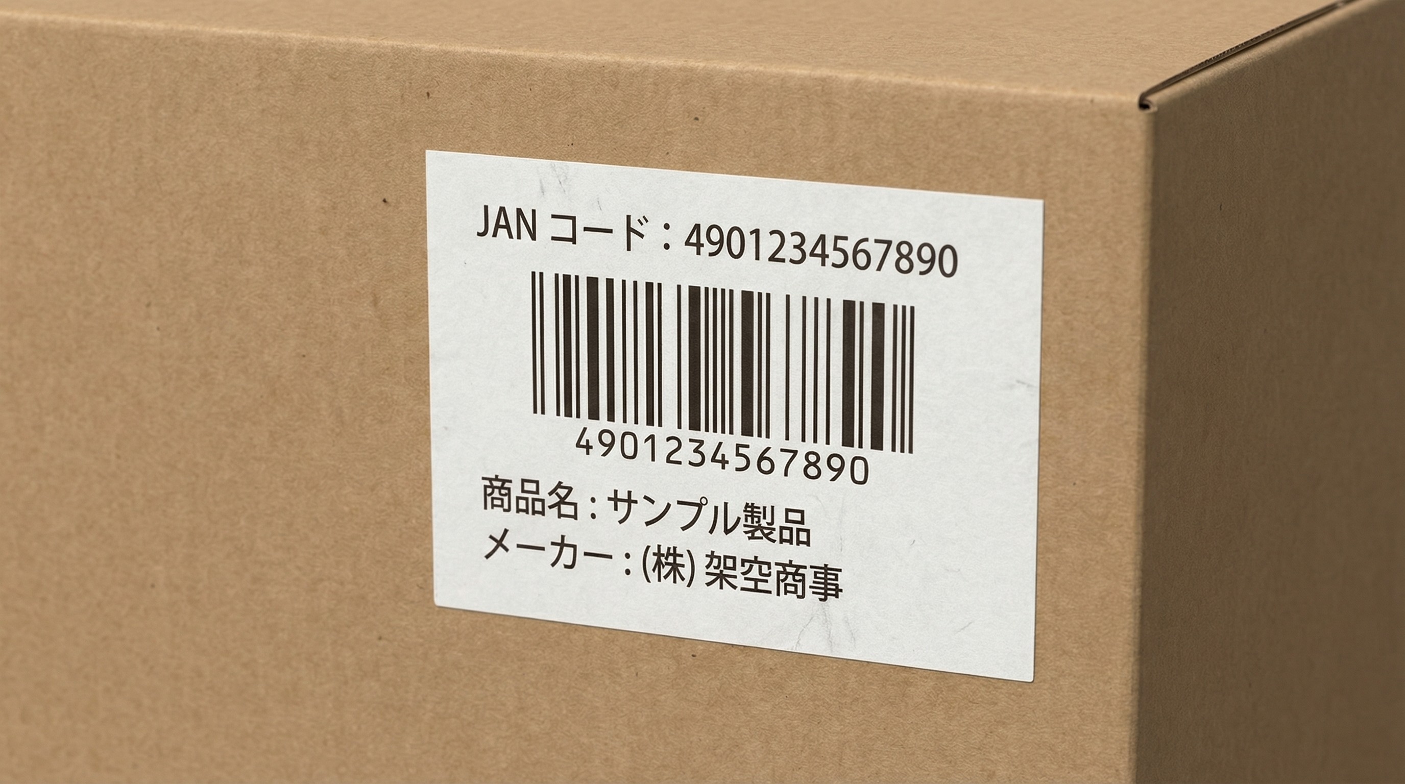 商品へのJANコード（バーコード）シール貼付